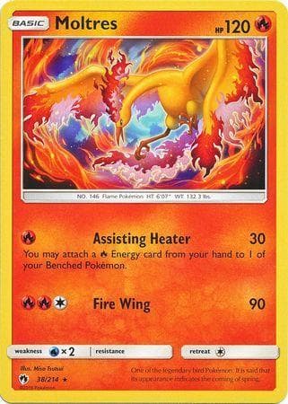 Carta Moltres 38/214 do set Trovões Perdidos — Pokémon TCG | Bynx