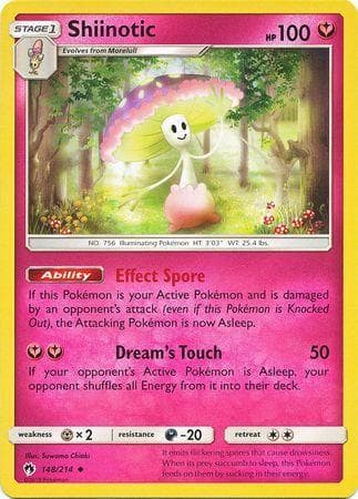 Carta Shiinotic 148/214 do set Trovões Perdidos — Pokémon TCG | Bynx