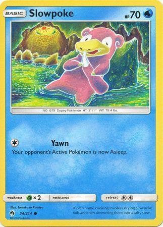 Carta Slowpoke 54/214 do set Trovões Perdidos — Pokémon TCG | Bynx
