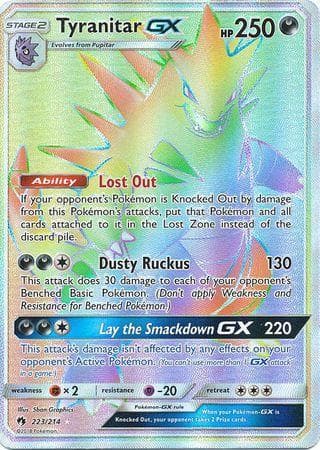 Tyranitar-GX 223 — Trovões Perdidos