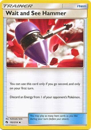 Carta Wait and See Hammer 192/214 do set Trovões Perdidos — Pokémon TCG | Bynx