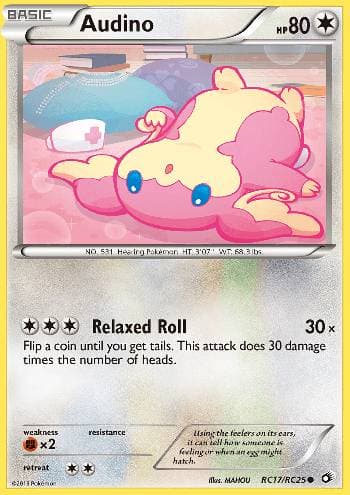 Carta Audino #RC17 do set Tesouros Lendários — Pokémon TCG | Bynx