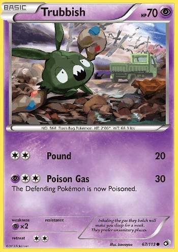 Carta Trubbish 67/113 do set Tesouros Lendários — Pokémon TCG | Bynx