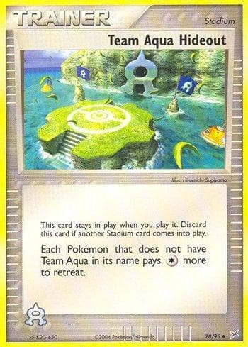 Carta Team Aqua Hideout 78/95 do set Team Magma vs Team Aqua — Pokémon TCG | Bynx