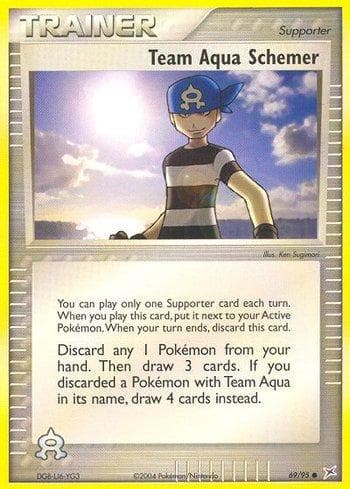 Carta Team Aqua Schemer 69/95 do set Team Magma vs Team Aqua — Pokémon TCG | Bynx
