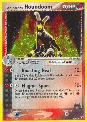 Carta Team Magma's Houndoom 10/95 do set Team Magma vs Team Aqua — Pokémon TCG | Bynx