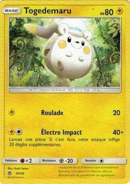 Carta Togedemaru 20/40 do set McDonald's Collection 2018 (French) — Pokémon TCG | Bynx