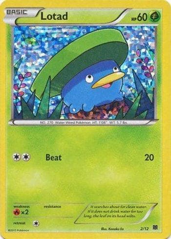 Carta Lotad 2/12 do set McDonald's Collection 2015 — Pokémon TCG | Bynx