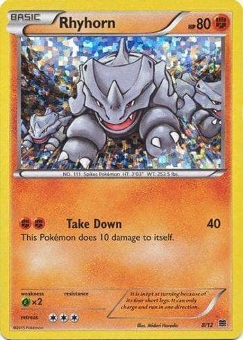 Carta Rhyhorn 08/12 do set McDonald’s Collection 2015 — Pokémon TCG | Bynx