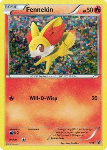 Carta Fennekin 3/12 do set McDonald’s Collection 2016 — Pokémon TCG | Bynx