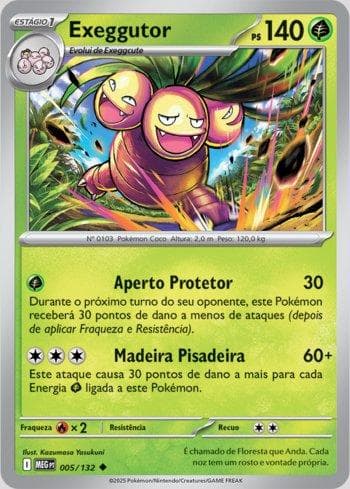 Carta Exeggutor 005/132 do set Megaevolução — Pokémon TCG | Bynx
