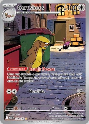 Carta Gumshoos 153/132 do set Megaevolução — Pokémon TCG | Bynx