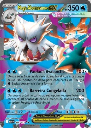 Carta Mega Abomasnow ex 036/132 do set Megaevolução — Pokémon TCG | Bynx