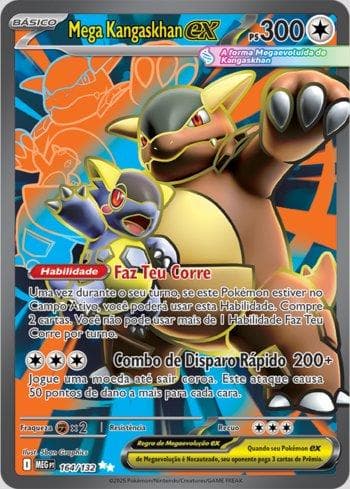Carta Mega Kangaskhan ex 164/132 do set Megaevolução — Pokémon TCG | Bynx