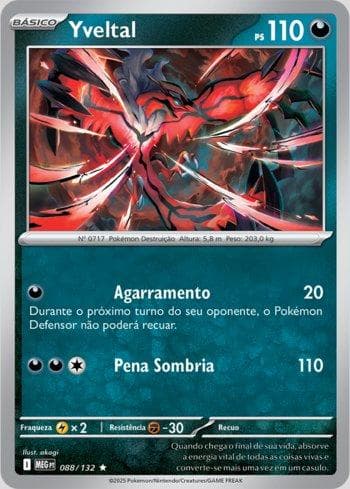 Carta Yveltal 088/132 do set Megaevolução — Pokémon TCG | Bynx