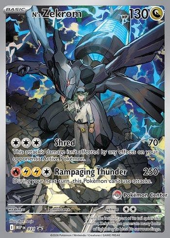 Carta N's Zekrom (Pokemon Center Exclusive) #031b do set Mega Evolution Promos — Pokémon TCG | Bynx