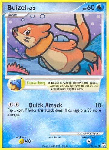 Carta Buizel 75/123 do set Tesouros Misteriosos — Pokémon TCG | Bynx