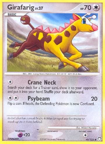 Carta Girafarig 49/123 do set Tesouros Misteriosos — Pokémon TCG | Bynx