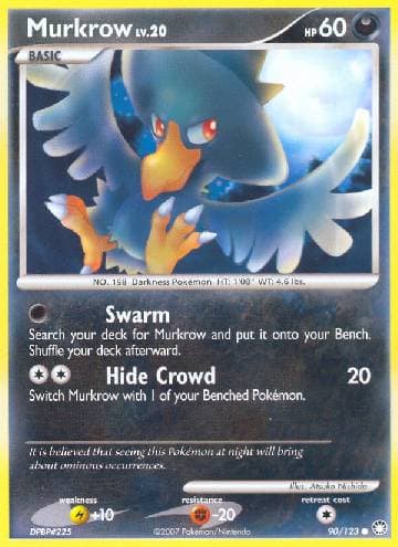 Carta Murkrow 90/123 do set Tesouros Misteriosos — Pokémon TCG | Bynx