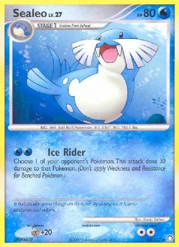 Carta Sealeo 62/123 do set Tesouros Misteriosos — Pokémon TCG | Bynx