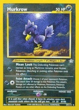 Carta Murkrow 24/111 do set Neo Genesis — Pokémon TCG | Bynx