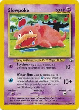 Carta Slowpoke 73/111 do set Neo Genesis — Pokémon TCG | Bynx