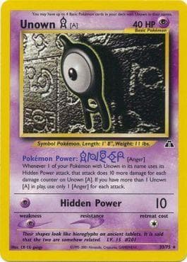 Unown A 33/75 — Neo Discovery