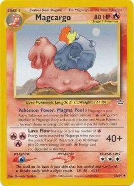 Carta Magcargo 33/64 do set Neo Revelation — Pokémon TCG | Bynx