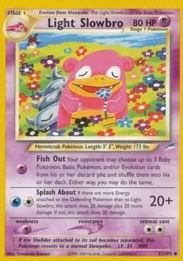 Carta Light Slowbro 51/105 do set Neo Destiny — Pokémon TCG | Bynx