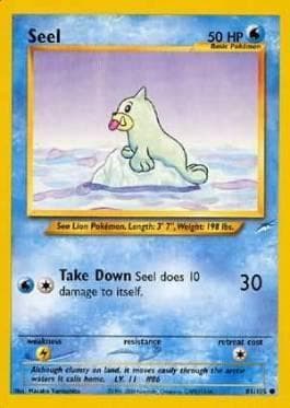Carta Seel 81/105 do set Neo Destiny — Pokémon TCG | Bynx