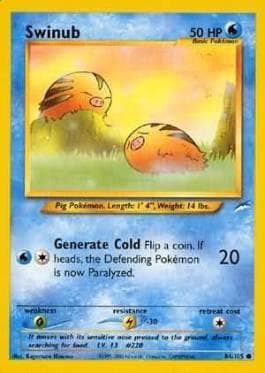 Carta Swinub 84/105 do set Neo Destiny — Pokémon TCG | Bynx
