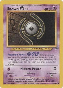 Unown H 28 — Neo Destiny