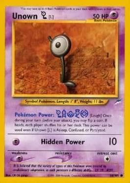 Carta Unown L 86/105 do set Neo Destiny — Pokémon TCG | Bynx