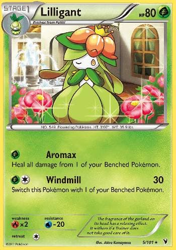 Carta Lilligant 5/101 do set Vitórias Nobres — Pokémon TCG | Bynx