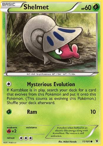 Carta Shelmet 11/101 do set Vitórias Nobres — Pokémon TCG | Bynx