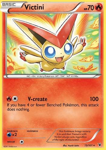 Carta Victini 15/101 do set Vitórias Nobres — Pokémon TCG | Bynx
