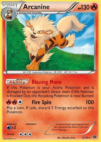 Carta Arcanine 12/99 do set Próximos Destinos — Pokémon TCG | Bynx