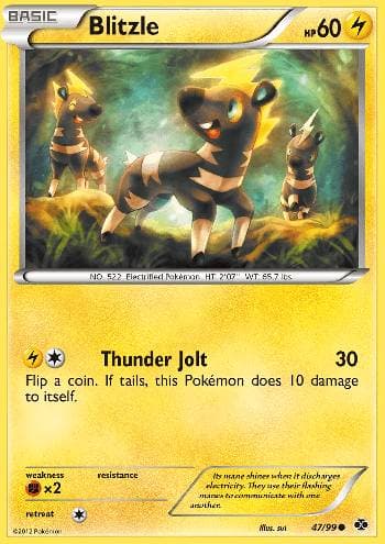 Carta Blitzle 47/99 do set Próximos Destinos — Pokémon TCG | Bynx