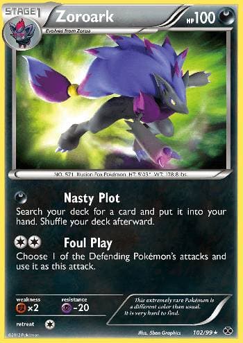 Carta Zoroark 102/99 do set Próximos Destinos — Pokémon TCG | Bynx