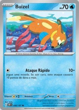 Carta Buizel 048/197 do set Obsidiana em Chamas — Pokémon TCG | Bynx