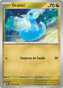 Carta Dratini 157/197 do set Obsidiana em Chamas — Pokémon TCG | Bynx