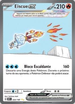 Carta Eiscue ex 222/197 do set Obsidiana em Chamas — Pokémon TCG | Bynx