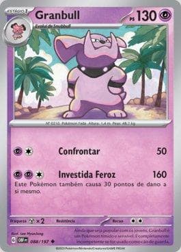 Carta Granbull 088/197 do set Obsidiana em Chamas — Pokémon TCG | Bynx