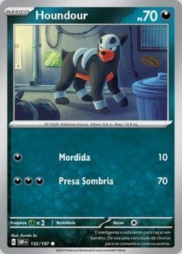 Houndour 132/197 — Obsidiana em Chamas