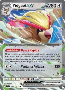 Pidgeot ex 164/197 — Obsidiana em Chamas