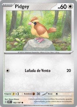 Carta Pidgey 162/197 do set Obsidiana em Chamas — Pokémon TCG | Bynx