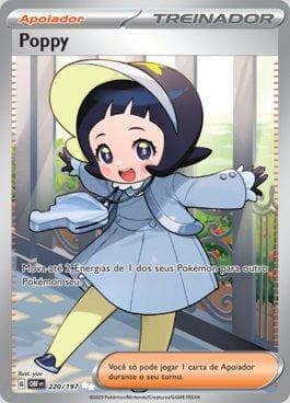 Carta Poppy 220/197 do set Obsidiana em Chamas — Pokémon TCG | Bynx