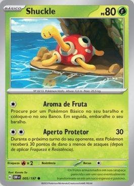 Carta Shuckle 005/197 do set Obsidiana em Chamas — Pokémon TCG | Bynx
