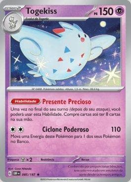 Carta Togekiss 085/197 do set Obsidiana em Chamas — Pokémon TCG | Bynx