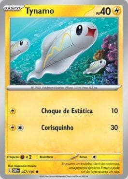 Carta Tynamo 067/197 do set Obsidiana em Chamas — Pokémon TCG | Bynx